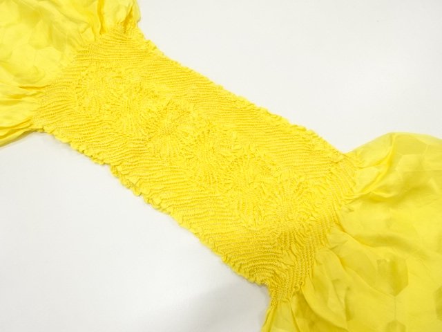 JAPANESE KIMONO / OBIAGE / SILK / SHIBORI